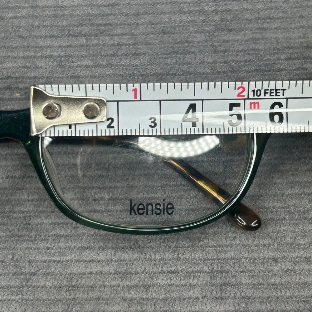 Kensie Luxurious Y2k Eyeglasses Green Tortoise Cat Eye Frames 53-17-135 OL